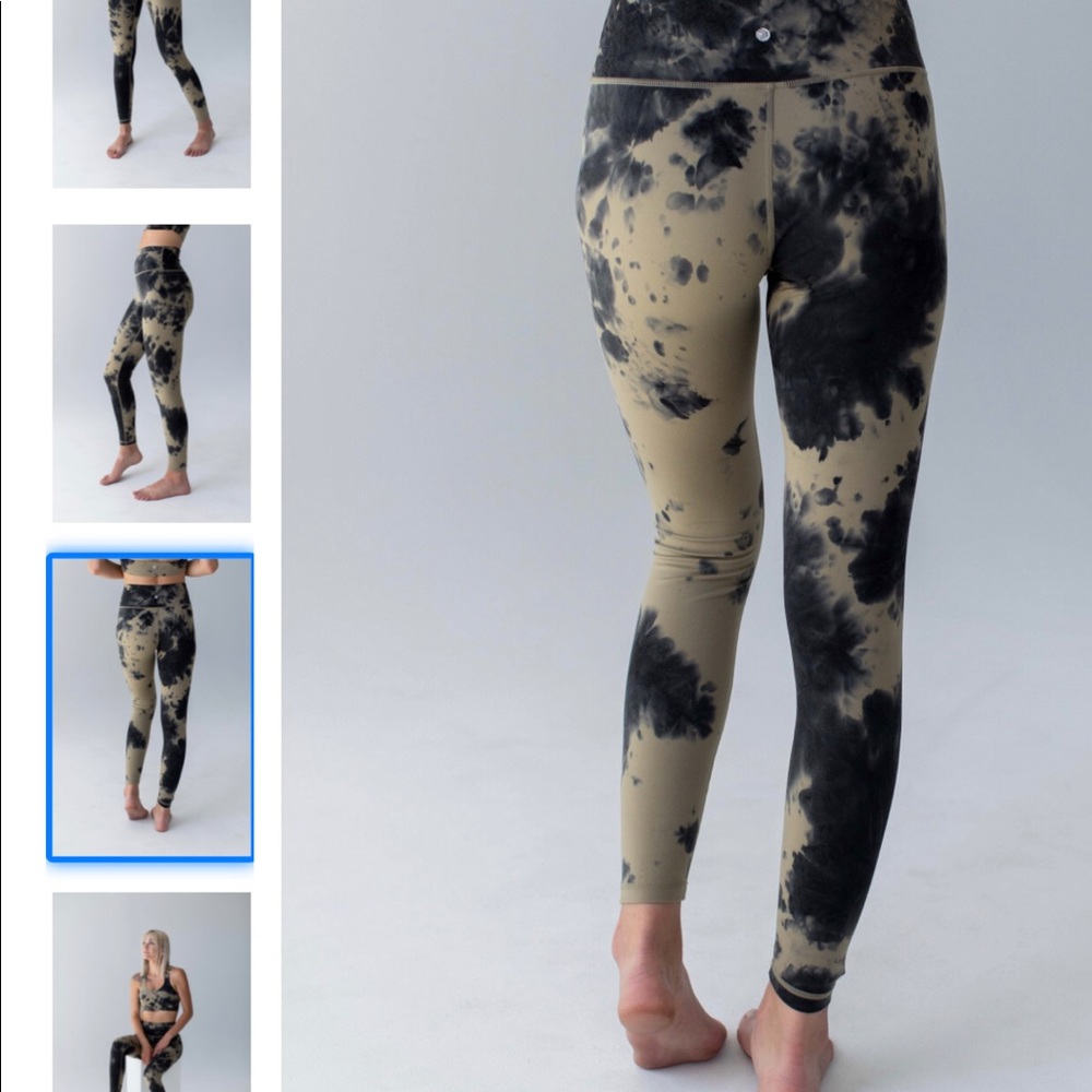 REEF LEGGINGS | SAVVI | YOGA | CHARCOAL MOSS - Picture 3 of 6